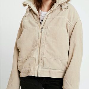 BDG Beige Corduroy Utility Jacket